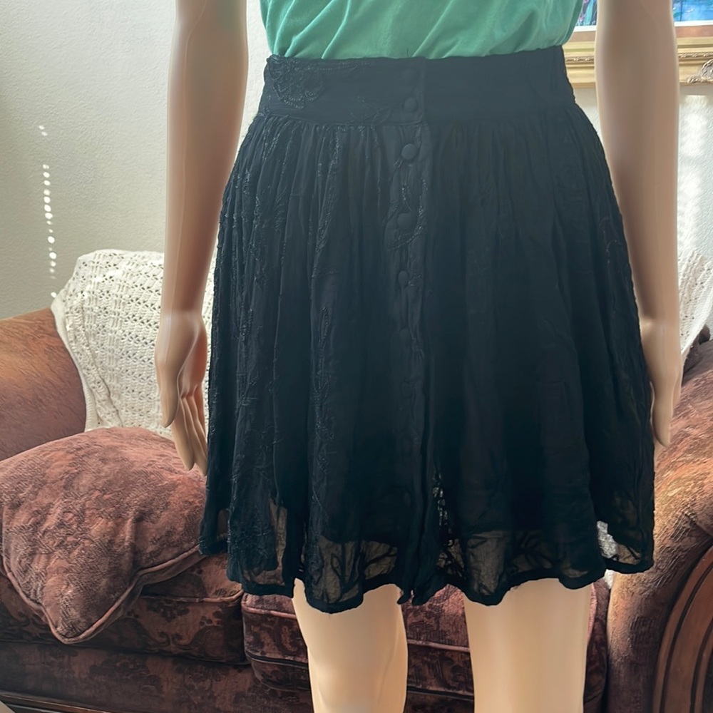 Vintage Early 2000’s Esprit Black Lace Skirt add